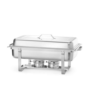 Ohřívač jídla Chafing - sada, HENDI, GN 1/1, 8,5L, 610x355x(H)297mm | 238837